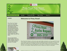 Tablet Screenshot of pineyroadautorepair.com